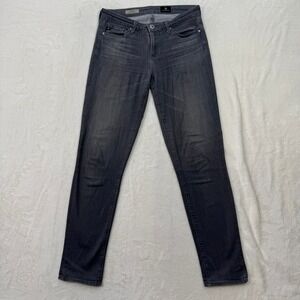 AG Jeans Womens 29 Grey The Prima Mid-Rise Cigarette Slim Stretch Denim Pants